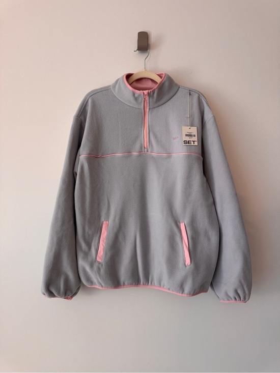 SET Active Jackets & Blazers - SET Active Microfleece Half Zip Pre Order Blush Small